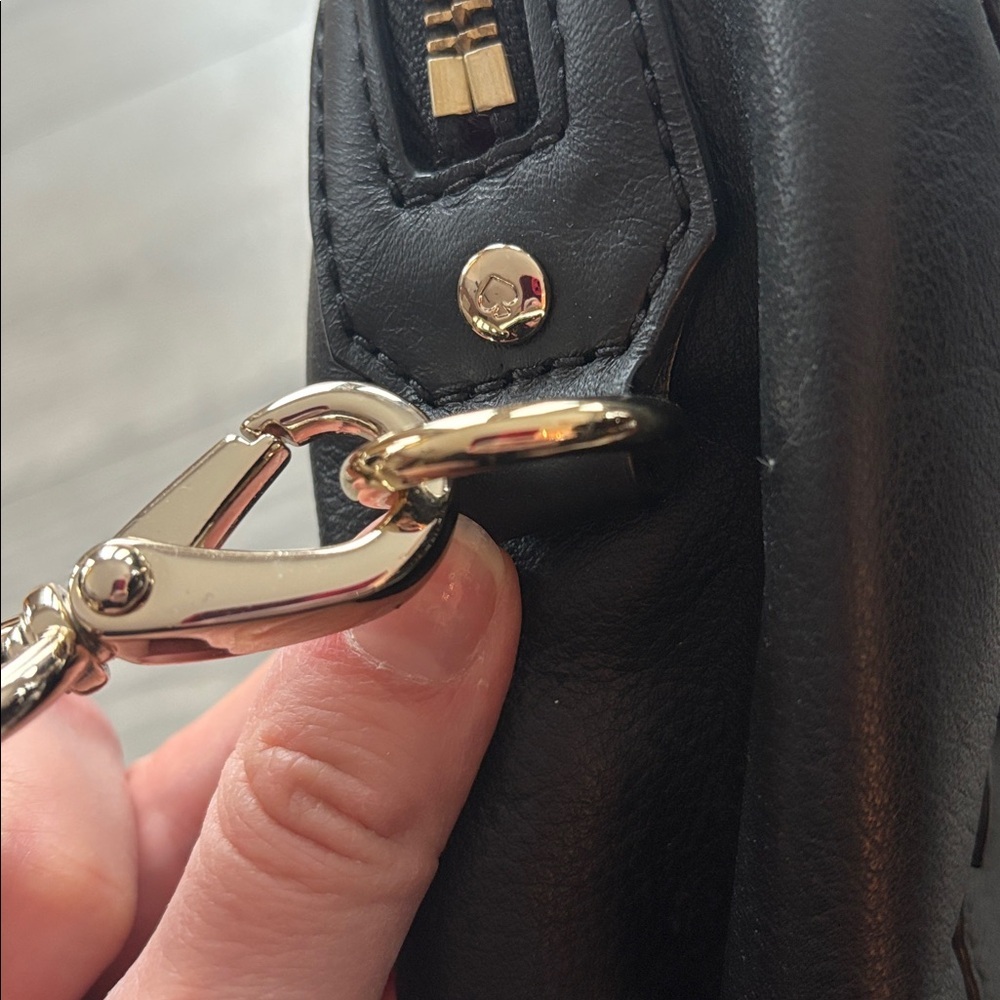 Kate Spade Black Leather Bow Satchel - Picture 6 of 9